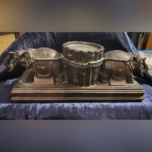 Elephant Pillar Candle Holder